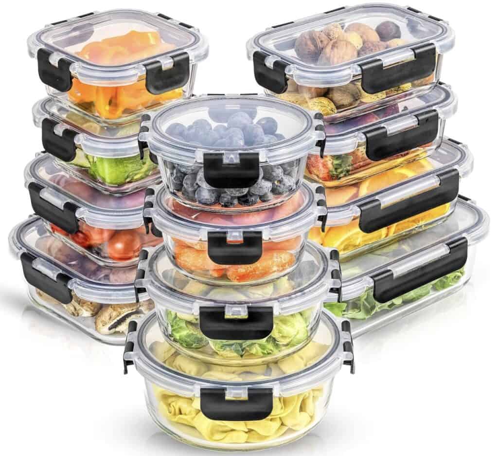 glass tupperware containers
